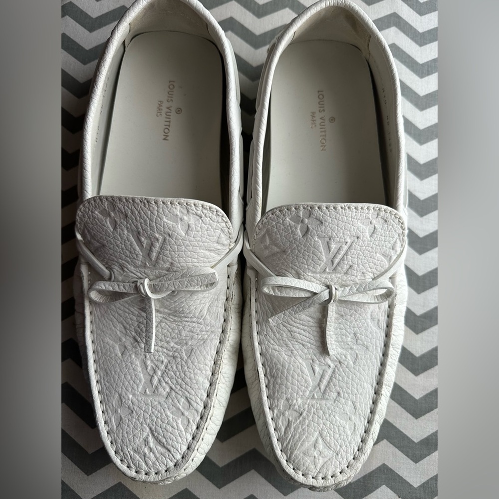 Louis Vuitton men’s loafers white NEW come.. fits Size 12 US  Prada gucci fendi